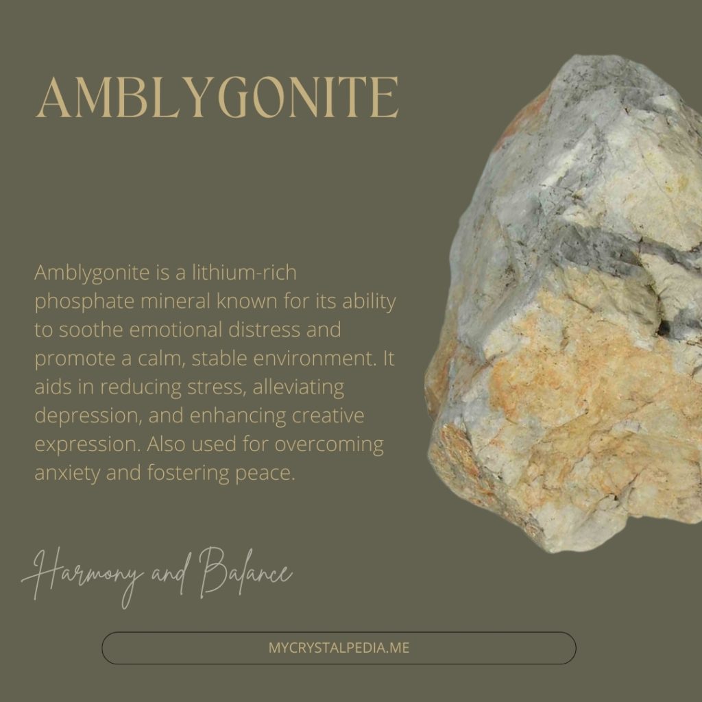 Amblygonite Meaning Card