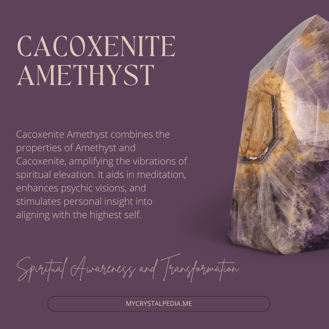 Cacoxenite-Amethyst Meaning Card